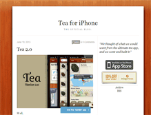 Tablet Screenshot of blog.teaapp.com